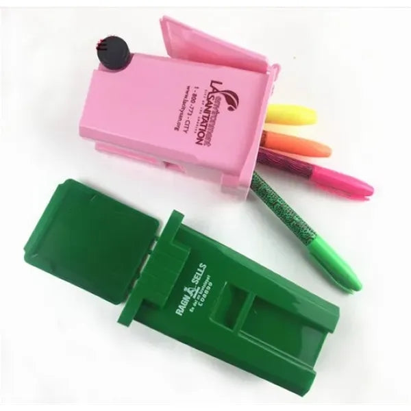 Mini Recycling Cart Trash Can Pen Holder