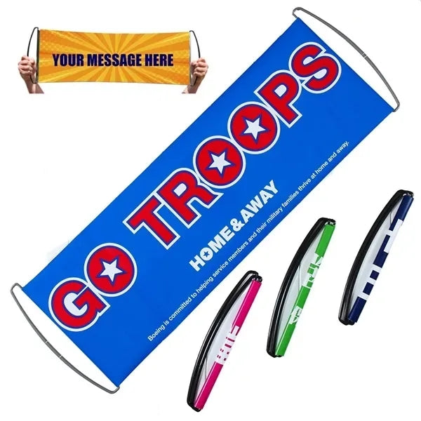 Hand Held Cheering Scroll Banner