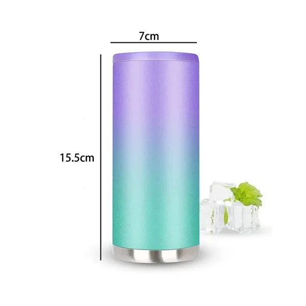 12oz. Insulated Can and Bottle Cooler Stainless Steel