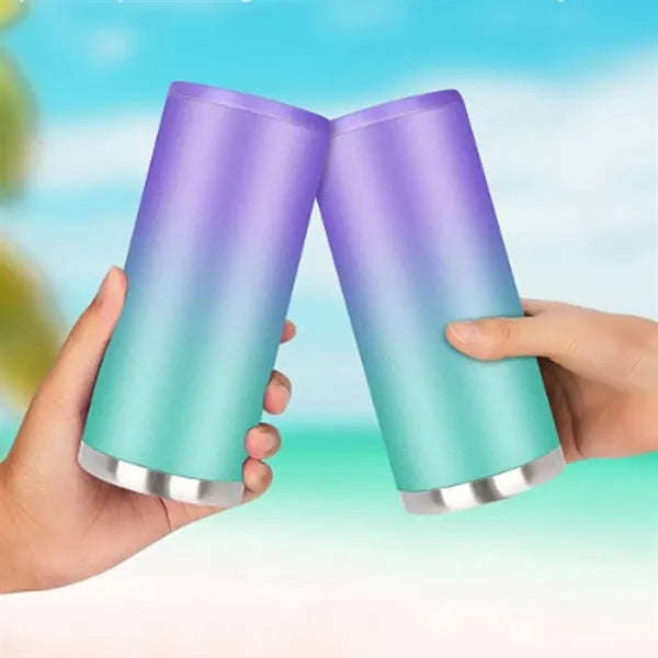 12oz. Insulated Can and Bottle Cooler Stainless Steel