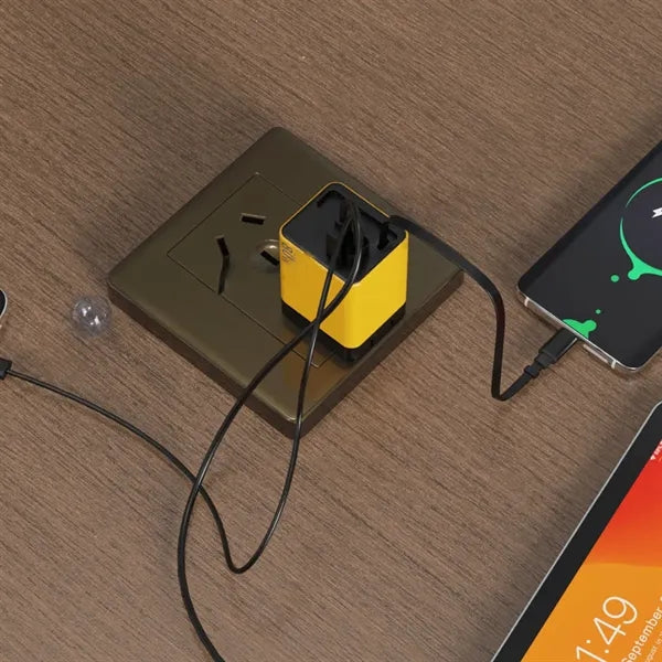 Compact Dual-Port Wall Charger with USB-C