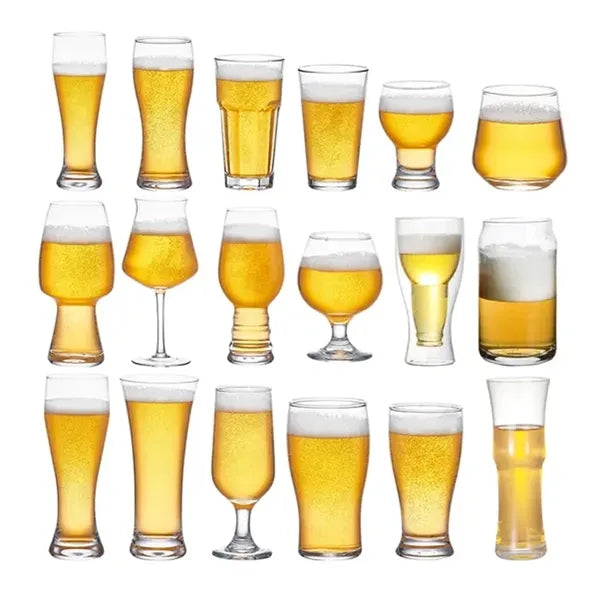 Clear Craft Beer Glass Tasting Bar Drinking Glassware Mug