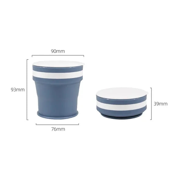 9oz. Collapsible Silicone Cup for Travel Camping & Daily Use