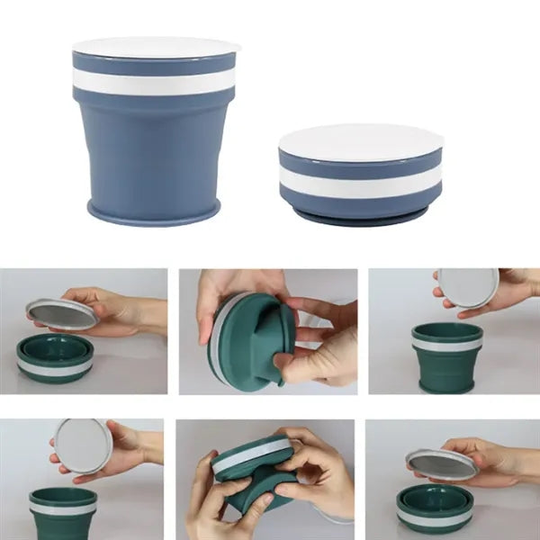 9oz. Collapsible Silicone Cup for Travel Camping & Daily Use