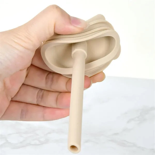 7oz. Silicone Baby Training Cup w/ Straw Lid & Dual Handles
