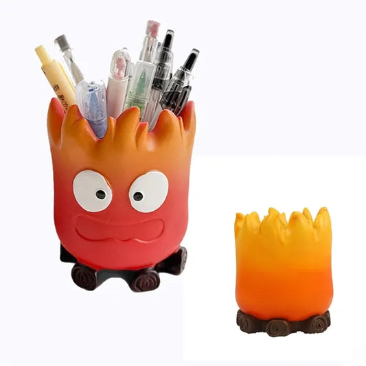 Creative Cartoon Flame Pen Holder
