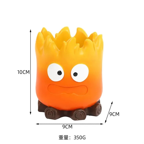Creative Cartoon Flame Pen Holder