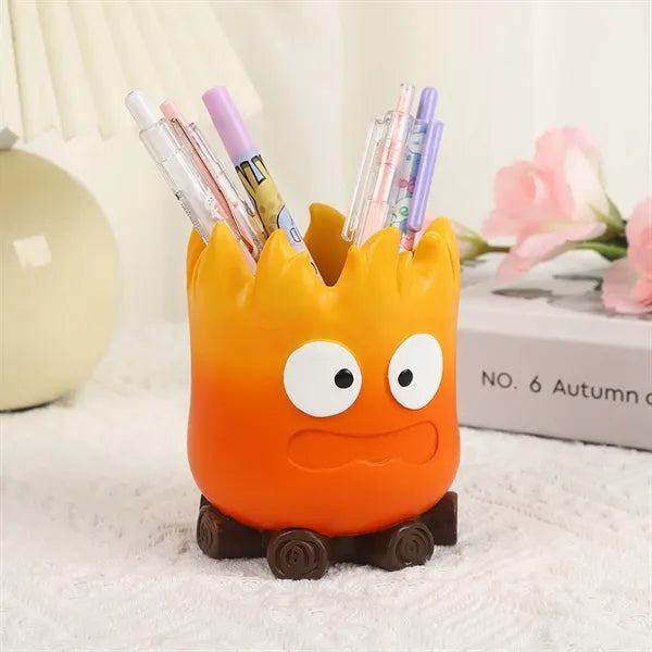 Creative Cartoon Flame Pen Holder