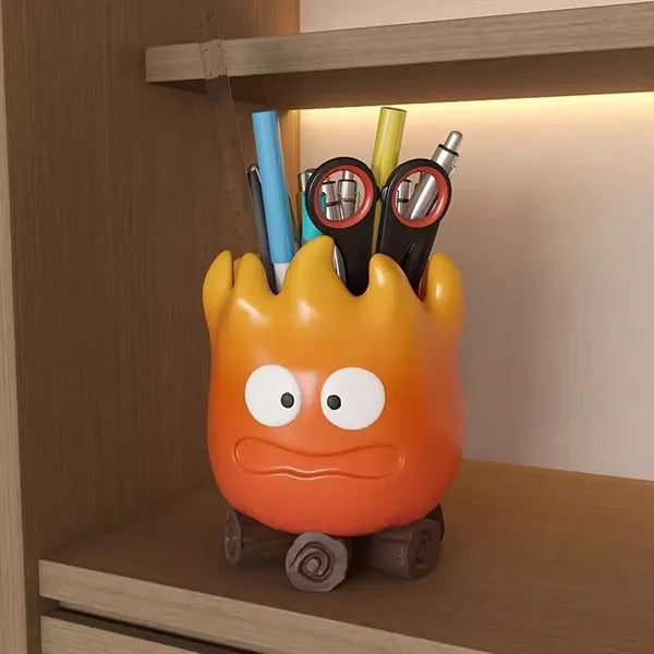 Creative Cartoon Flame Pen Holder