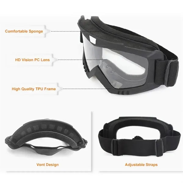 Anti-Fog Safety Goggles for Motocross Skiing