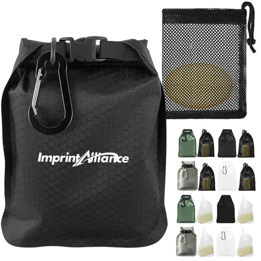 Waterproof Travel Soap Bar Case Pouch W/ Mesh Saver Bag Set