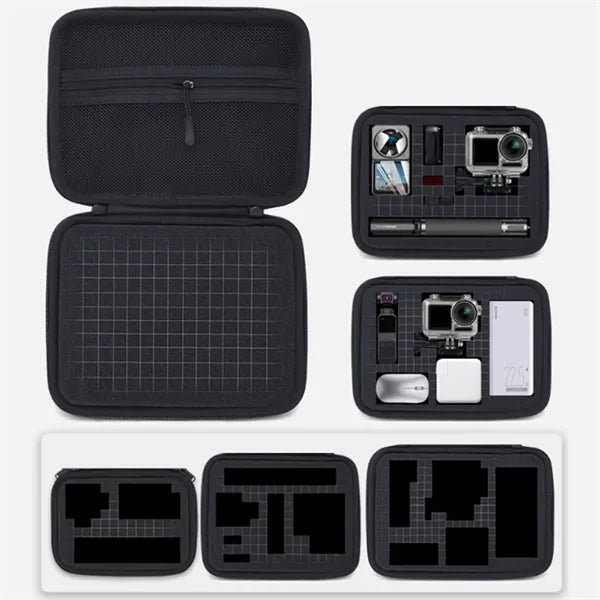 EVA Action Camera Case W/ DIY Pick & Pluck Customizable Foam