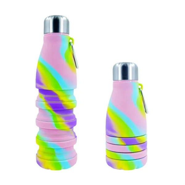 Oz Reuseable BPA Free Silicone Foldable Water Bottle