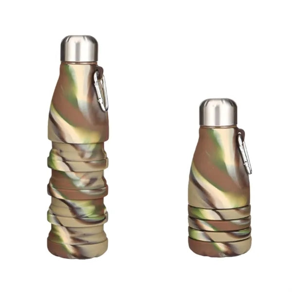 Oz Reuseable BPA Free Silicone Foldable Water Bottle