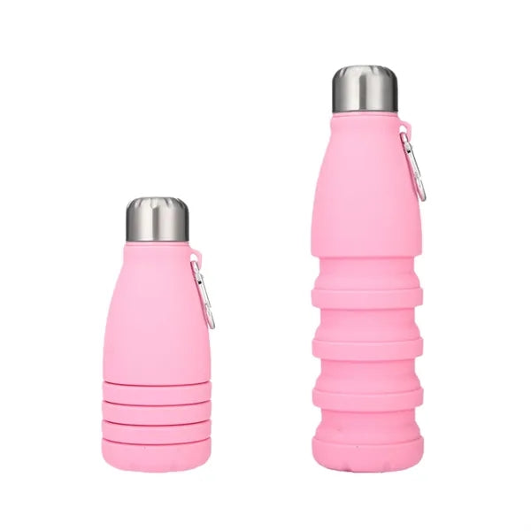 Oz Reuseable BPA Free Silicone Foldable Water Bottle