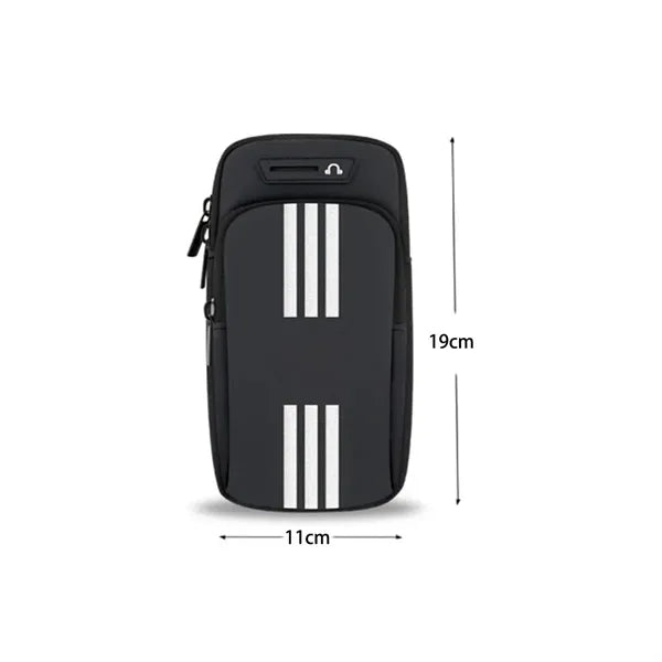 Reflective Dual-Pocket Sports Running Armband Phone Holder