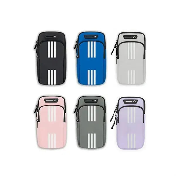 Reflective Dual-Pocket Sports Running Armband Phone Holder