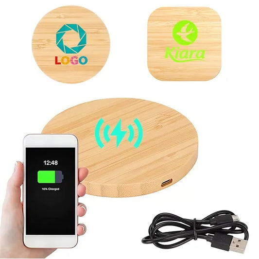 MOQ Bamboo Wood Cell Phone Wireless Charge Pad