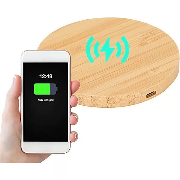 MOQ Bamboo Wood Cell Phone Wireless Charge Pad