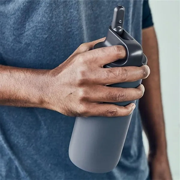 Oz Insulated Stainless Steel Water Bottle With Straw