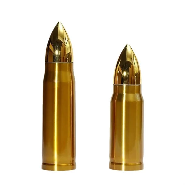 Oz Bullet Shaped Stainless Steel Water Bottle