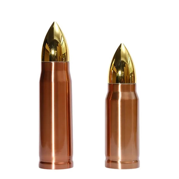 Oz Bullet Shaped Stainless Steel Water Bottle
