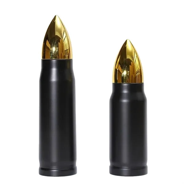 Oz Bullet Shaped Stainless Steel Water Bottle
