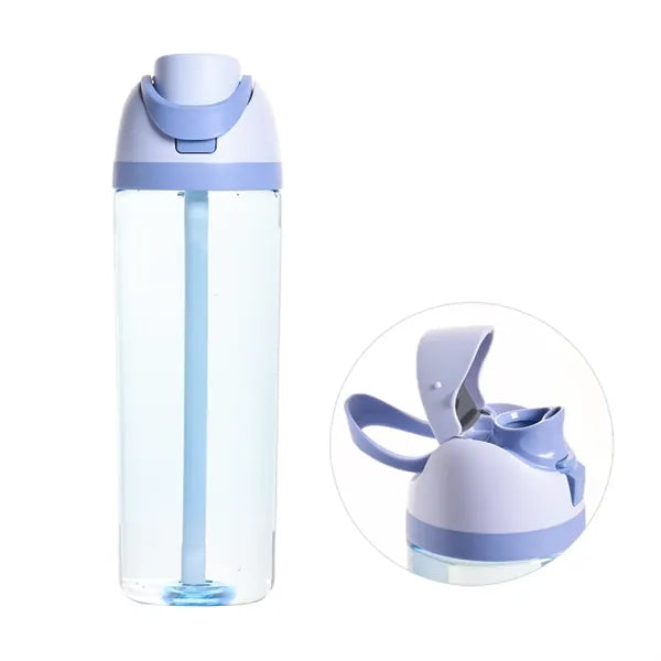 Oz Tritan Straw Water Bottle with Auto Spout Lid
