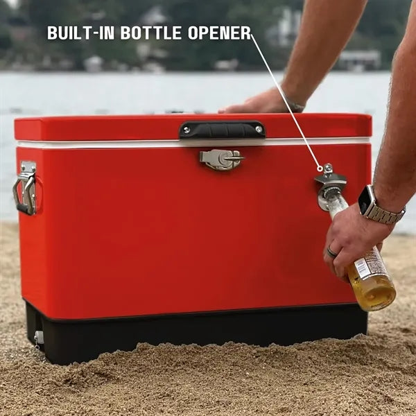 30L Outdoor Insulated Cooler Box with Bottle Opener