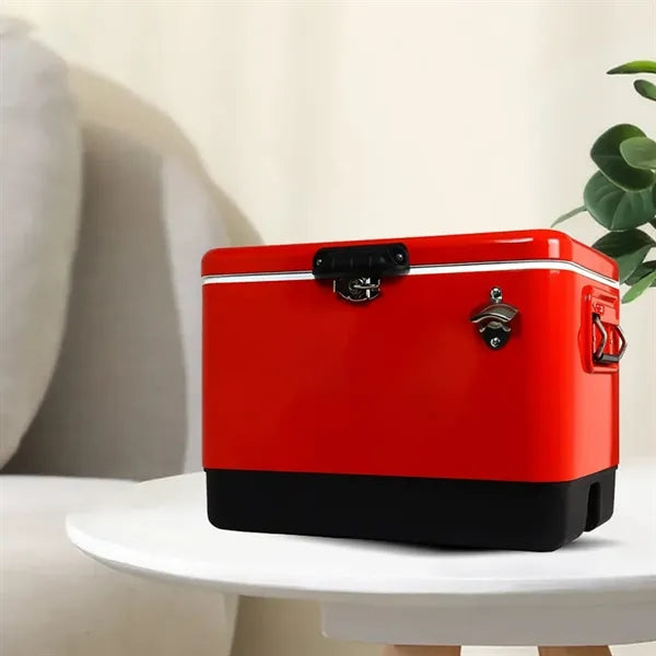 30L Outdoor Insulated Cooler Box with Bottle Opener