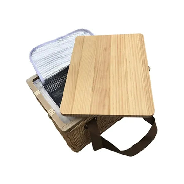 Wicker Insulated Picnic Basket