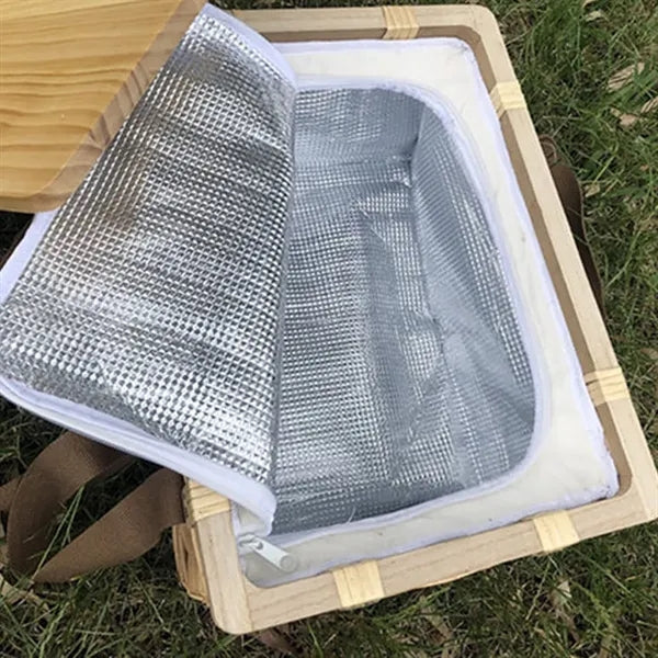 Wicker Insulated Picnic Basket