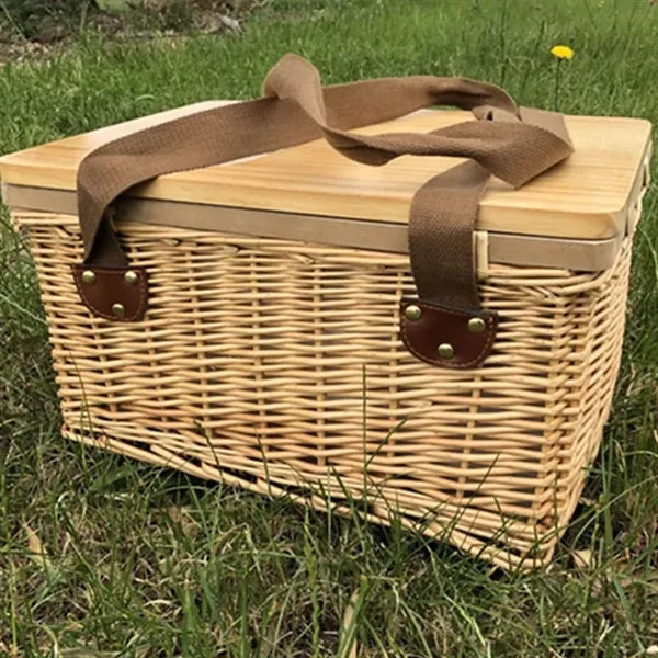 Wicker Insulated Picnic Basket