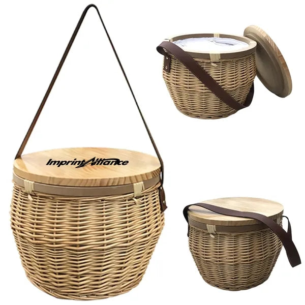 Wicker Insulated Cooler Basket Eco-friendly