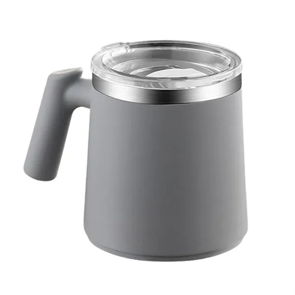 304 Stainless Steel Double-Layer Anti-Scalding Mug With Lid