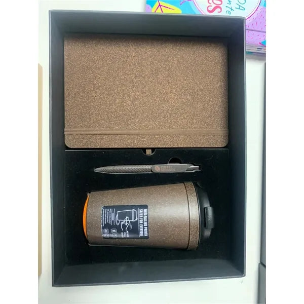 Coffee Grounds Corporate Gift Set Journal Mug Pen Kit