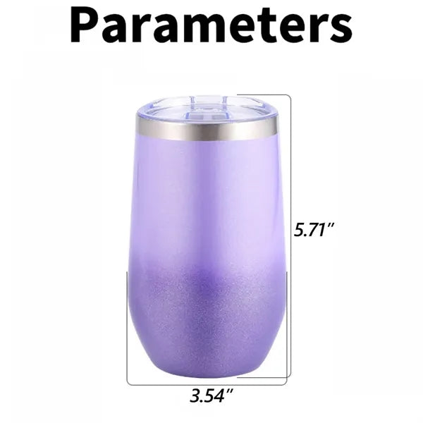 16oz Wine Tumbler Glasses with Lid