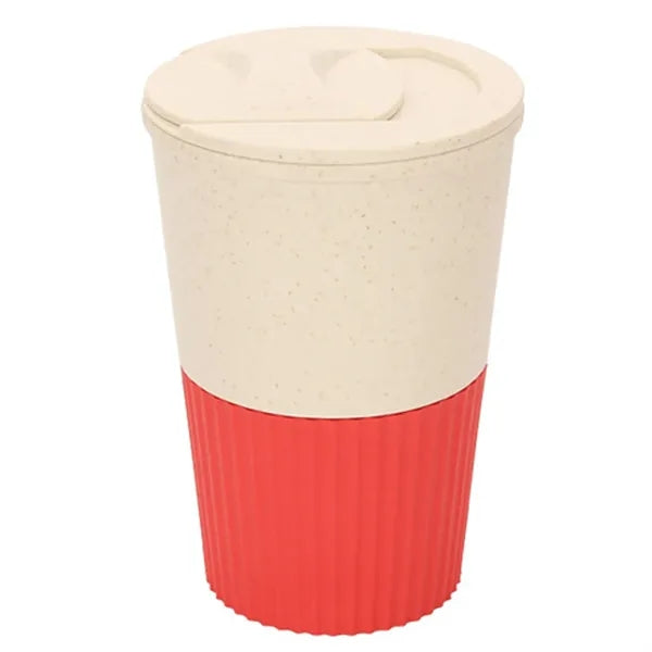 13oz Leak-Proof Food Grade Wheat Straw Coffee Cup