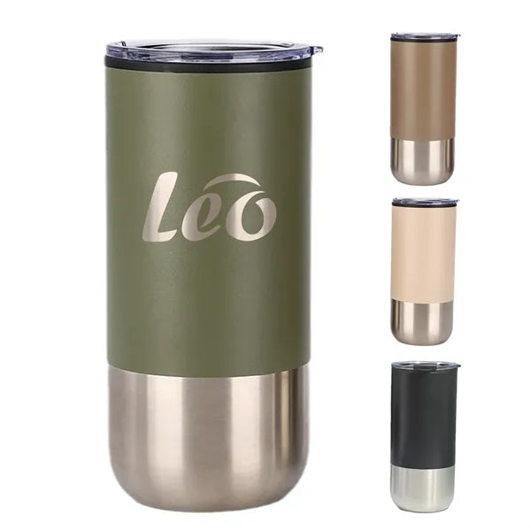 16oz Stainless Steel Vacuum Insulated Tumbler w/ Straw