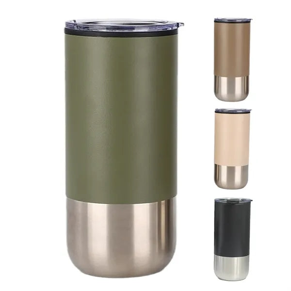 16oz Stainless Steel Vacuum Insulated Tumbler w/ Straw
