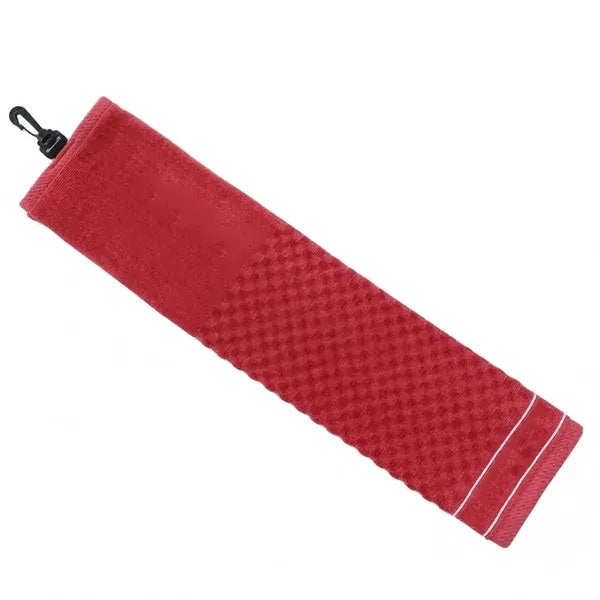 Cotton Sweat Absorbent Golf Towel w/ Carabiner Clip