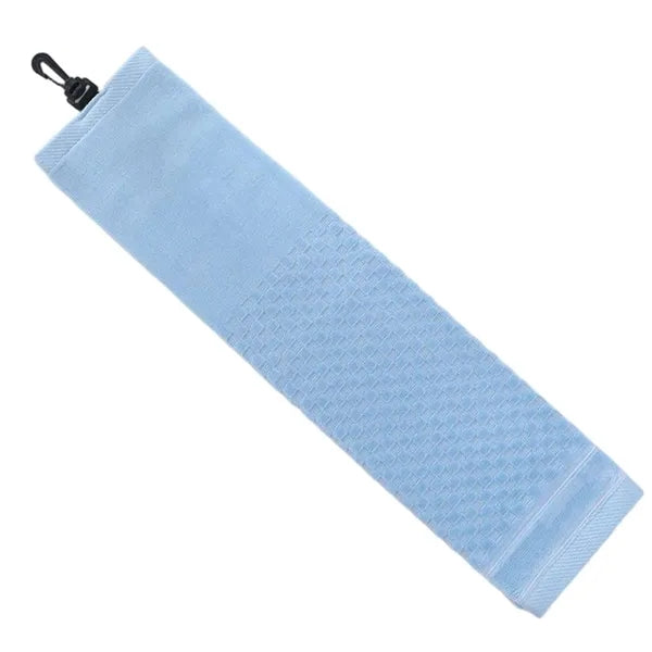 Cotton Sweat Absorbent Golf Towel w/ Carabiner Clip