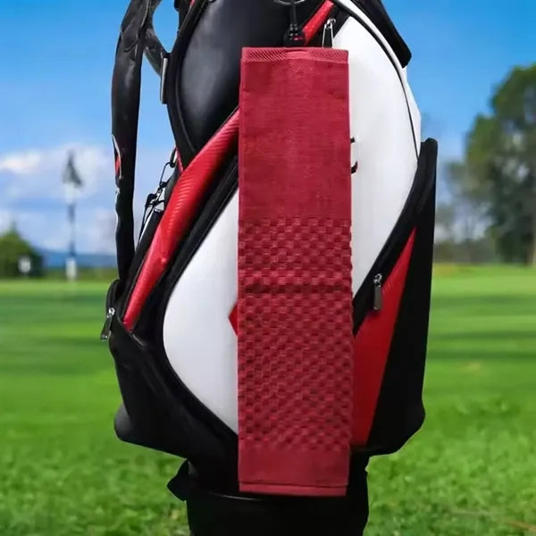 Cotton Sweat Absorbent Golf Towel w/ Carabiner Clip