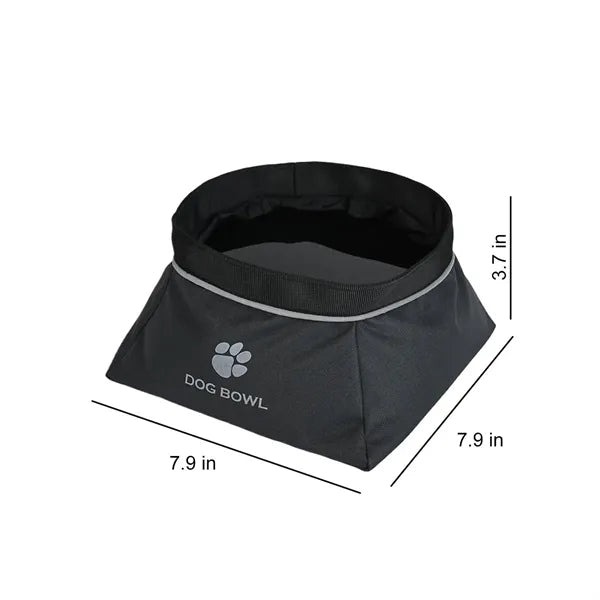 Waterproof Portable Oxford Travel Dog Bowl