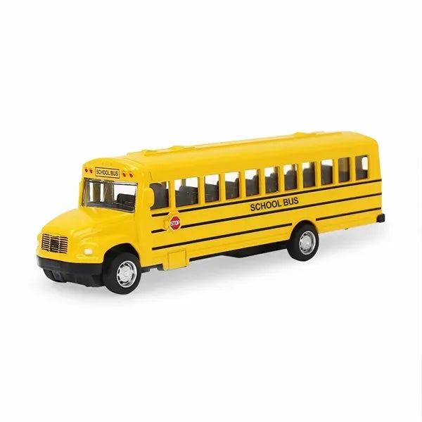 Kids Realistic Alloy Pull Back School Bus Toy
