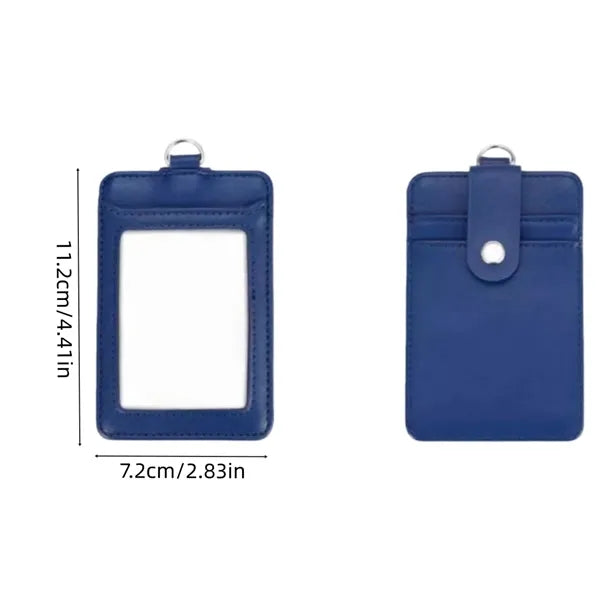 PU Leather Lanyard Card Holder