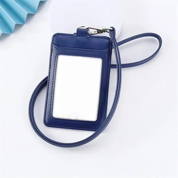 PU Leather Lanyard Card Holder