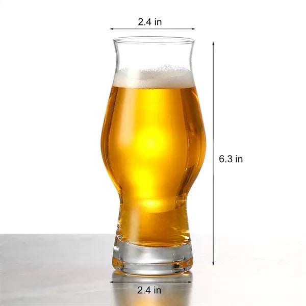 15oz Lead Free Clear Glass Beer Cup