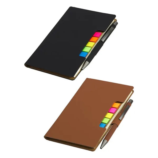 Alliance Hardcover Journal With Sticky Flags & Pen