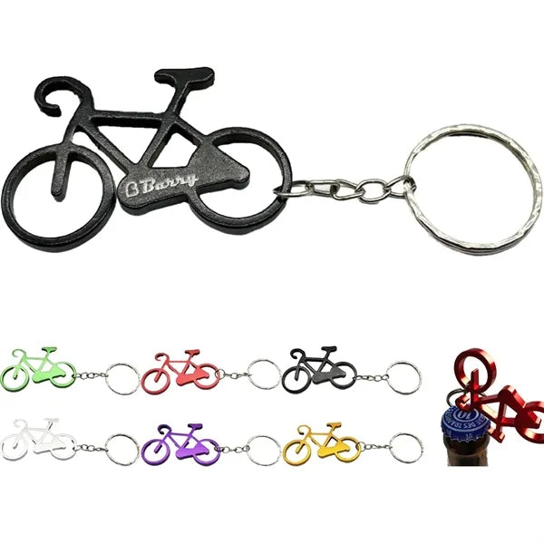 Mini Aluminum Bike Bottle Opener Keychain